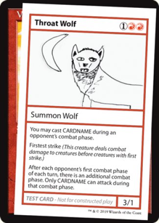 Throat Wolf (2021 Edition) [Mystery Booster Playtest Cards] | Galactic Gamez