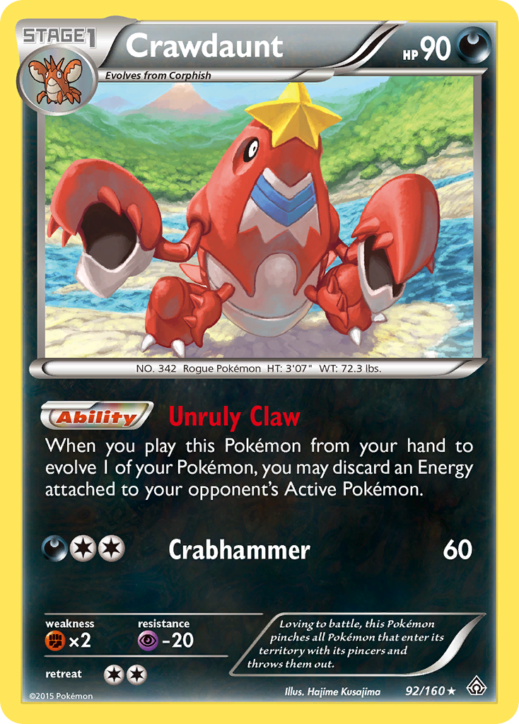 Crawdaunt (92/160) [XY: Primal Clash] | Galactic Gamez