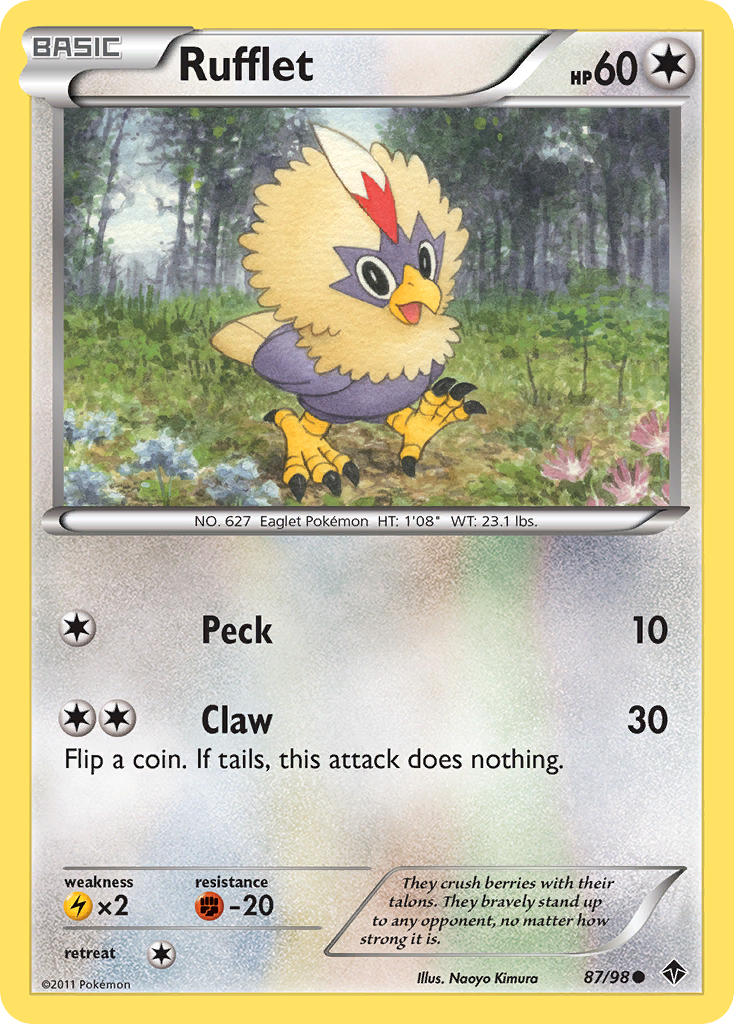 Rufflet (87/98) [Black & White: Emerging Powers] | Galactic Gamez