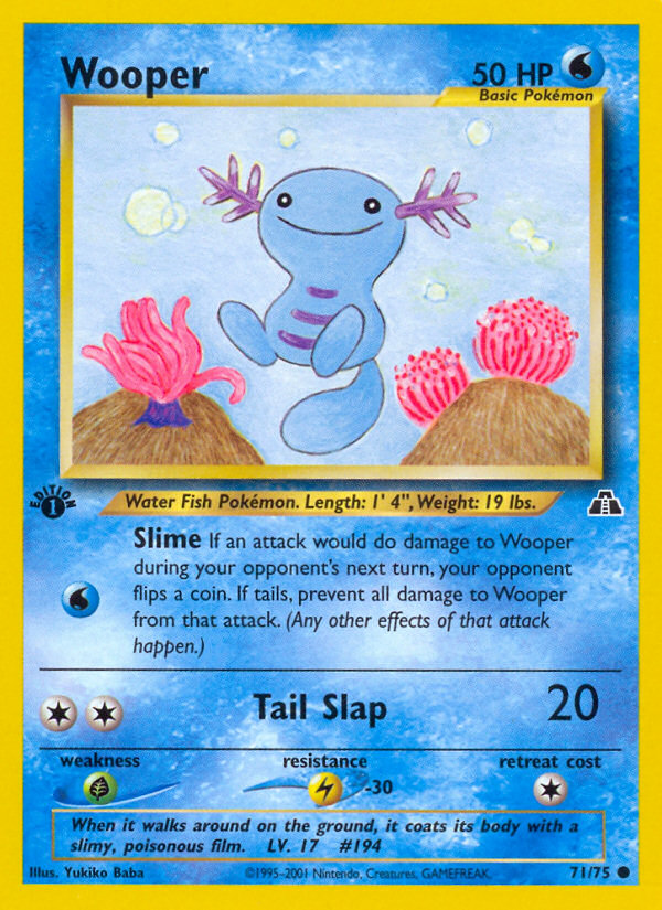 Wooper (71/75) [Neo Discovery 1st Edition] | Galactic Gamez