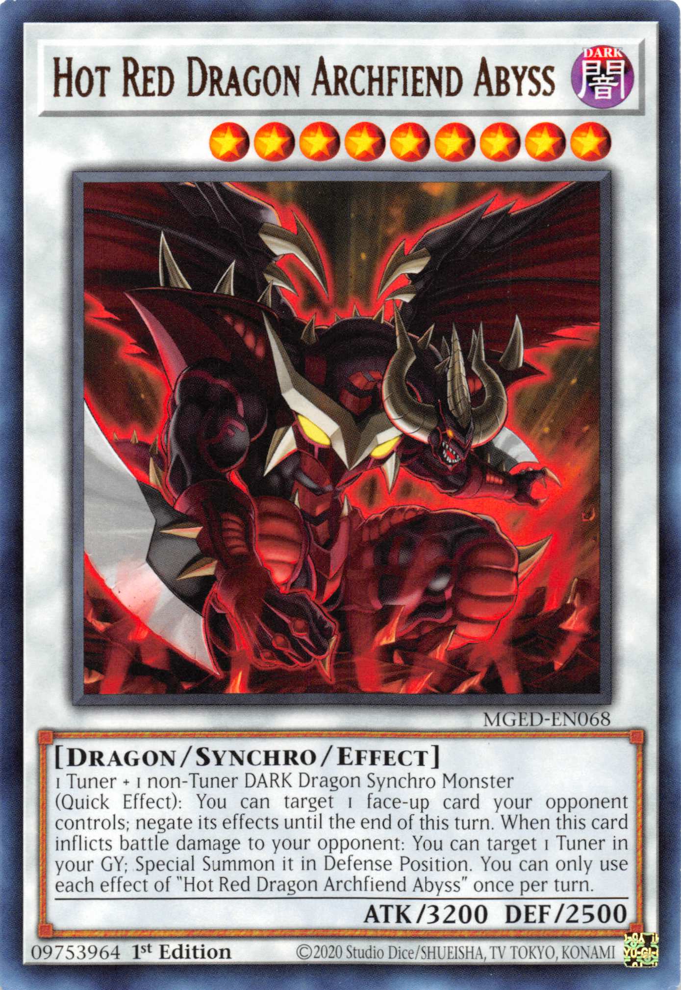 Hot Red Dragon Archfiend Abyss [MGED-EN068] Rare | Galactic Gamez