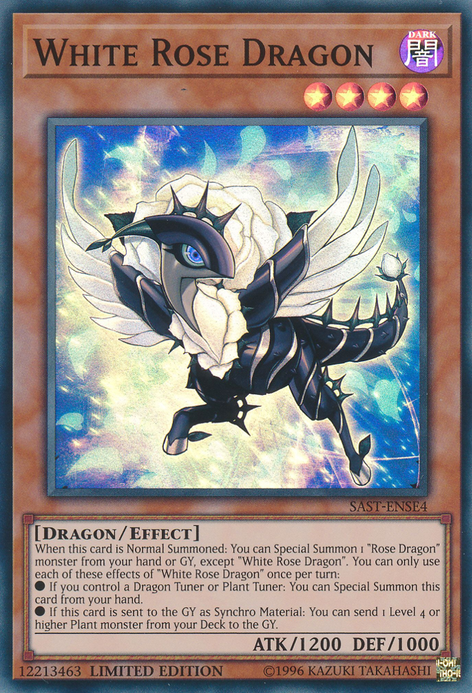 White Rose Dragon [SAST-ENSE4] Super Rare | Galactic Gamez