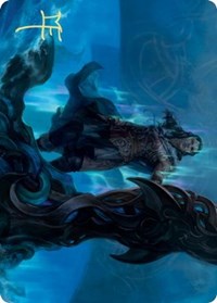 Cosima, God of the Voyage Art Card (Gold-Stamped Signature) [Kaldheim: Art Series] | Galactic Gamez