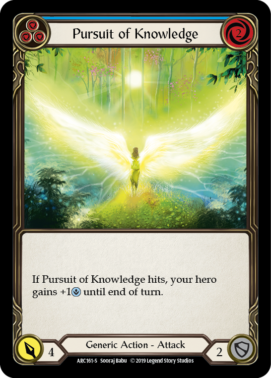 Pursuit of Knowledge [ARC161-S] 1st Edition Rainbow Foil | Galactic Gamez