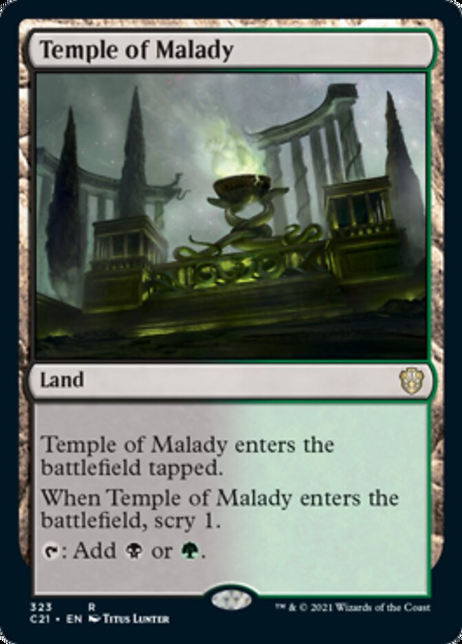 Temple of Malady [Commander 2021] | Galactic Gamez