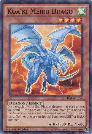 Koa'ki Meiru Drago (Shatterfoil) [BP03-EN057] Rare | Galactic Gamez