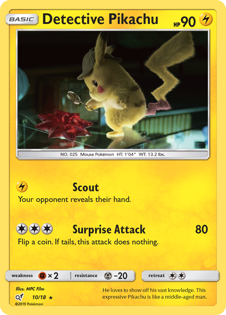 Detective Pikachu (10/18) [Sun & Moon: Detective Pikachu] | Galactic Gamez