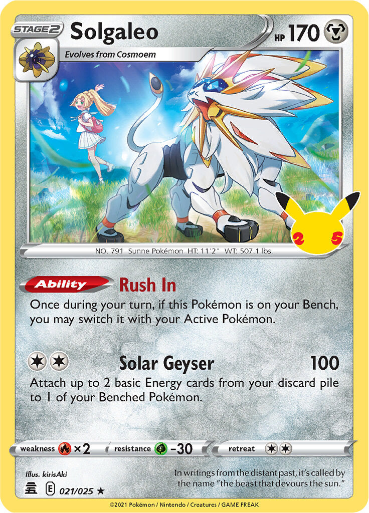 Solgaleo (021/025) [Celebrations: 25th Anniversary] | Galactic Gamez