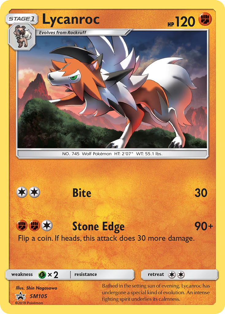 Lycanroc (SM105) [Sun & Moon: Black Star Promos] | Galactic Gamez