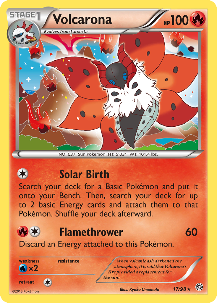 Volcarona (17/98) [XY: Ancient Origins] | Galactic Gamez