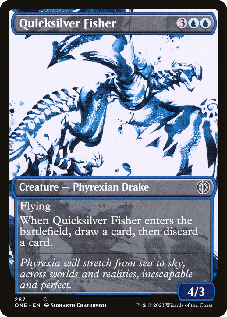 Quicksilver Fisher (Showcase Ichor) [Phyrexia: All Will Be One] | Galactic Gamez