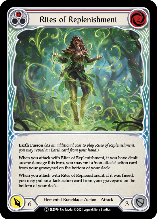 Rites of Replenishment (Red) [U-ELE079] Unlimited Rainbow Foil | Galactic Gamez