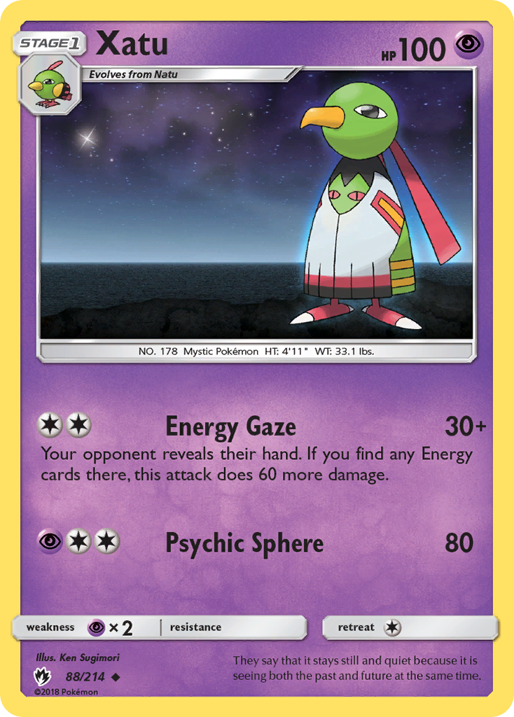 Xatu (88/214) [Sun & Moon: Lost Thunder] | Galactic Gamez