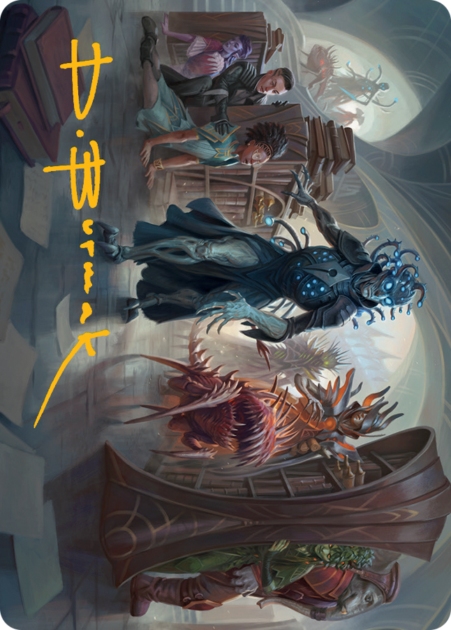 Invasion of Arcavios Art Card (Gold-Stamped Signature) [March of the Machine Art Series] | Galactic Gamez