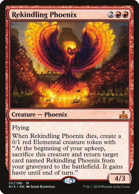 Rekindling Phoenix [Rivals of Ixalan] | Galactic Gamez