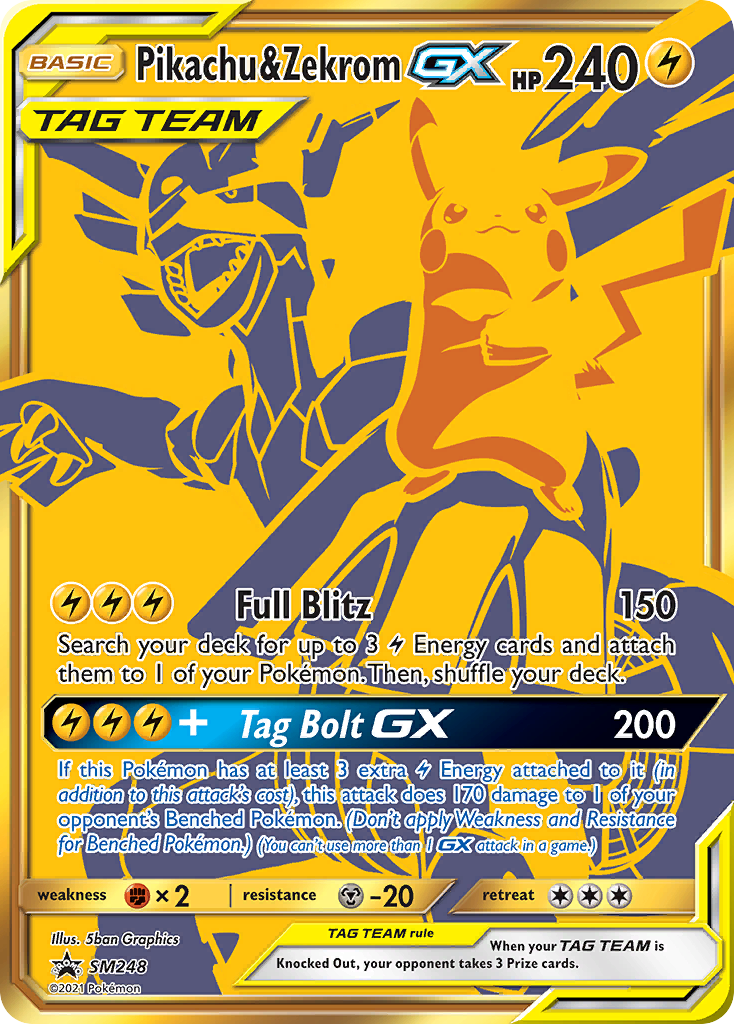 Pikachu & Zekrom GX (SM248) [Sun & Moon: Black Star Promos] | Galactic Gamez