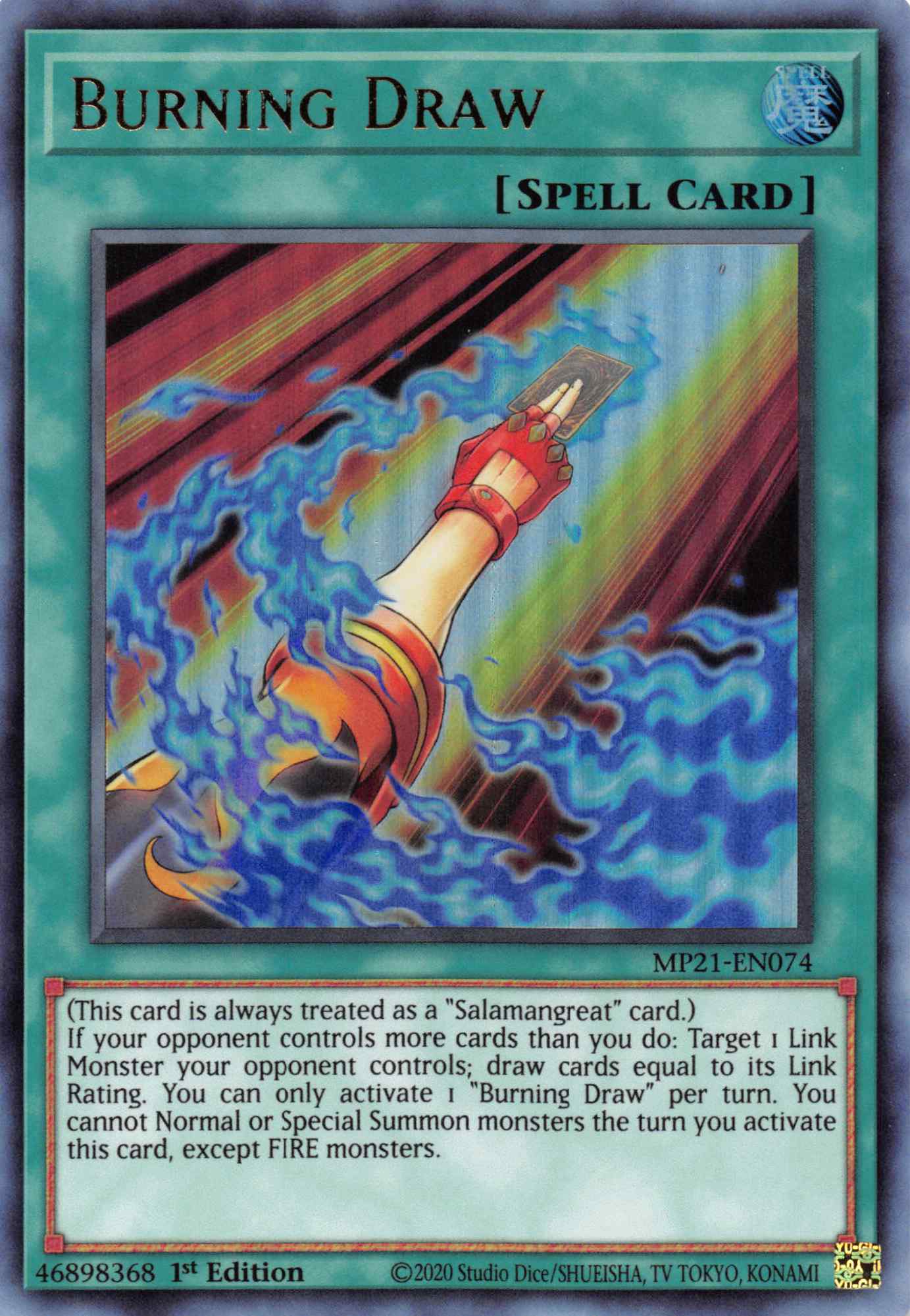 Burning Draw [MP21-EN074] Ultra Rare | Galactic Gamez