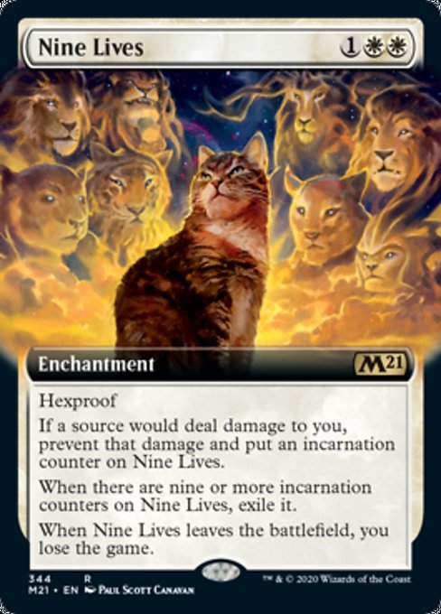 Nine Lives (Extended Art) [Core Set 2021] | Galactic Gamez