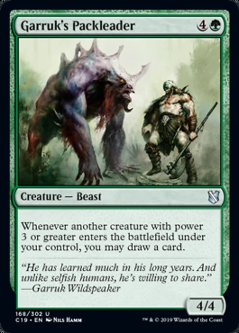 Garruk's Packleader [Commander 2019] | Galactic Gamez