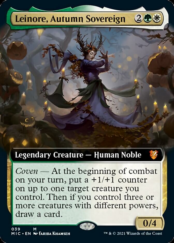 Leinore, Autumn Sovereign (Extended) [Innistrad: Midnight Hunt Commander] | Galactic Gamez