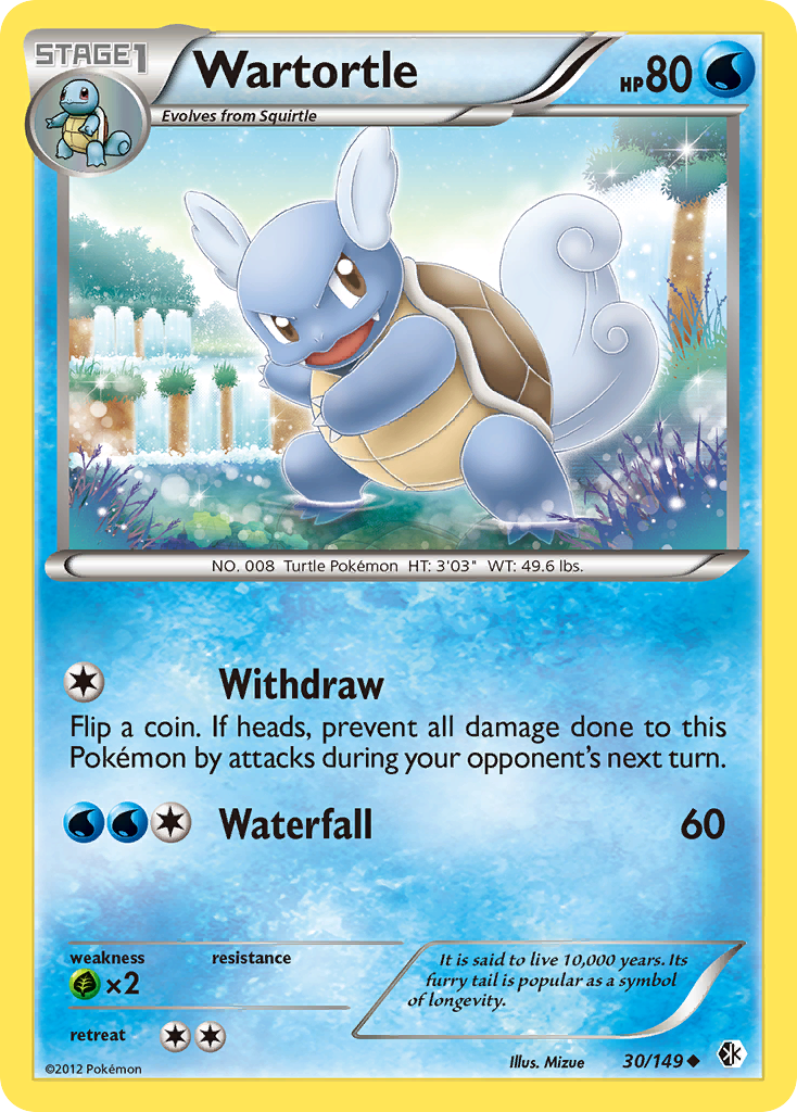 Wartortle (30/149) [Black & White: Boundaries Crossed] | Galactic Gamez