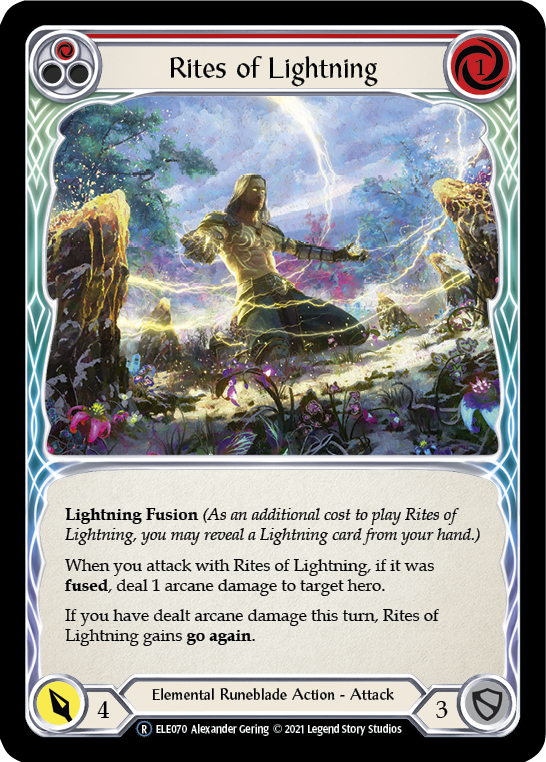 Rites of Lightning (Red) [U-ELE070] Unlimited Normal | Galactic Gamez