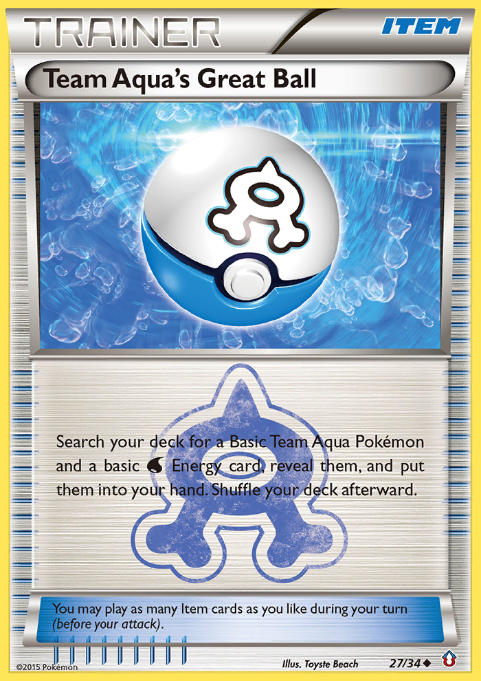 Team Aqua's Great Ball (27/34) [XY: Double Crisis] | Galactic Gamez