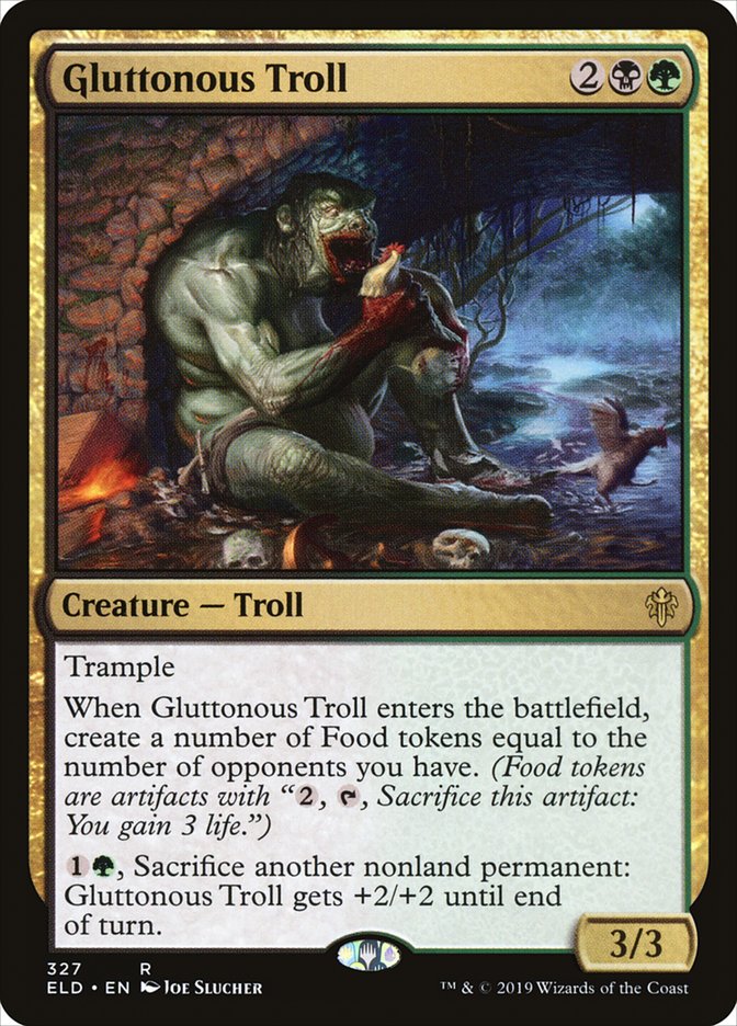 Gluttonous Troll [Throne of Eldraine] | Galactic Gamez