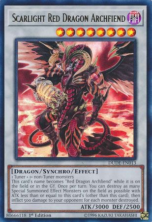 Scarlight Red Dragon Archfiend [DUDE-EN013] Ultra Rare | Galactic Gamez