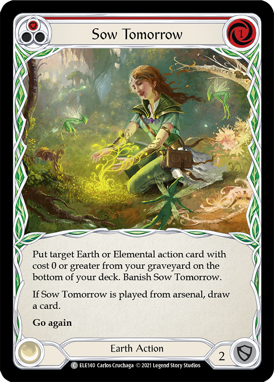 Sow Tomorrow (Red) [ELE140] (Tales of Aria)  1st Edition Normal | Galactic Gamez