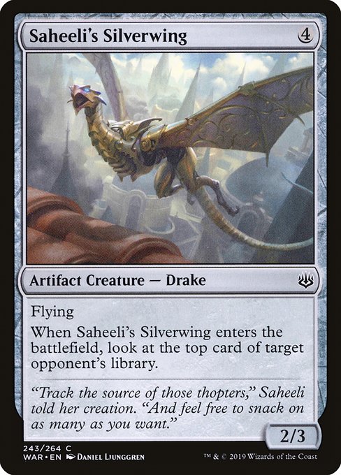 Saheeli's Silverwing [War of the Spark] | Galactic Gamez