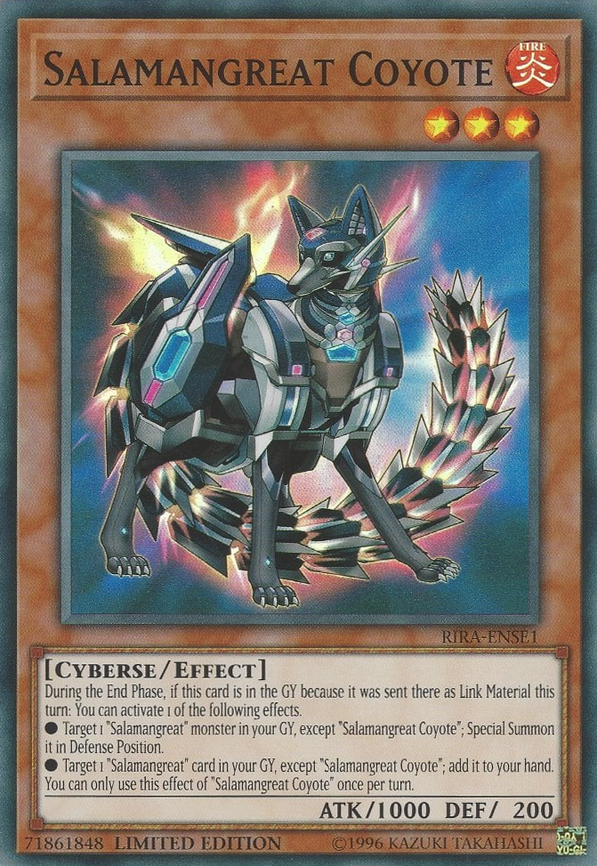 Salamangreat Coyote [RIRA-ENSE1] Super Rare | Galactic Gamez