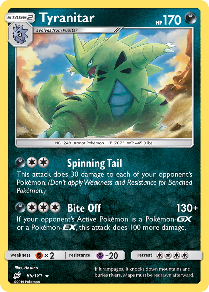 Tyranitar (85/181) [Sun & Moon: Team Up] | Galactic Gamez