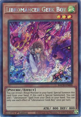 Libromancer Geek Boy [BACH-EN000] Secret Rare | Galactic Gamez