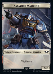 Astartes Warrior (001) // Clue Double-sided Token [Universes Beyond: Warhammer 40,000 Tokens] | Galactic Gamez