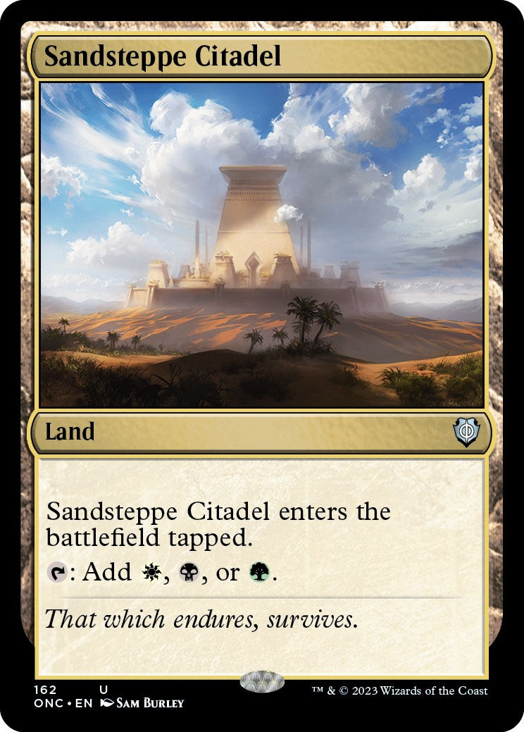 Sandsteppe Citadel [Phyrexia: All Will Be One Commander] | Galactic Gamez