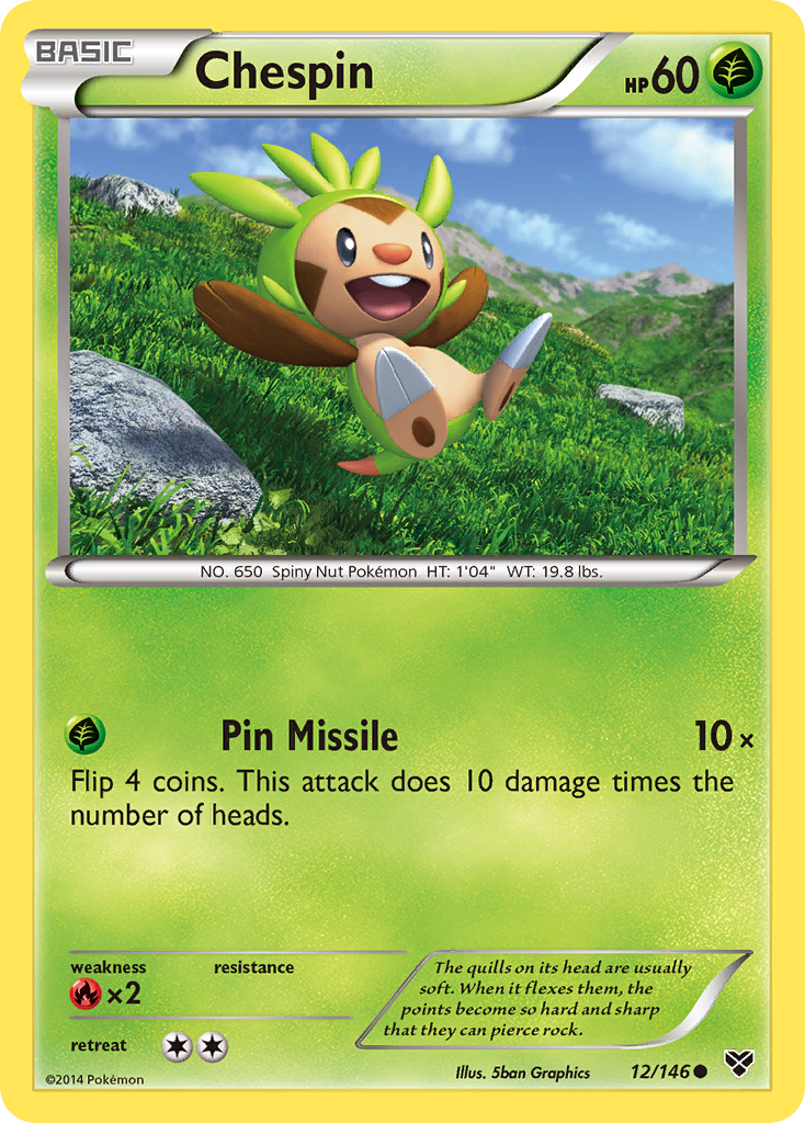 Chespin (12/146) [XY: Base Set] | Galactic Gamez