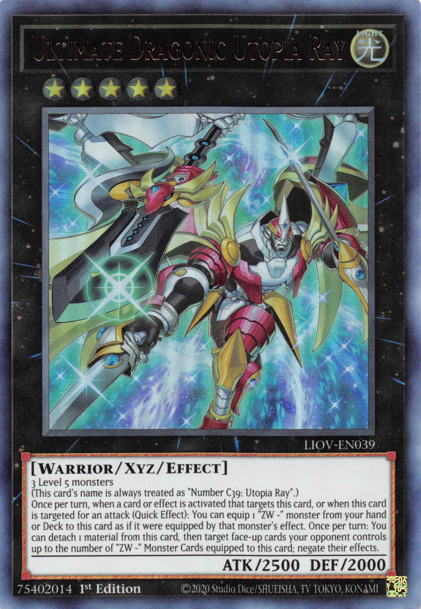 Ultimate Dragonic Utopia Ray [LIOV-EN039] Ultra Rare | Galactic Gamez