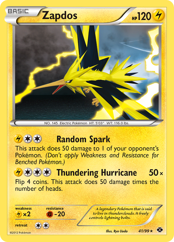 Zapdos (41/99) [Black & White: Next Destinies] | Galactic Gamez