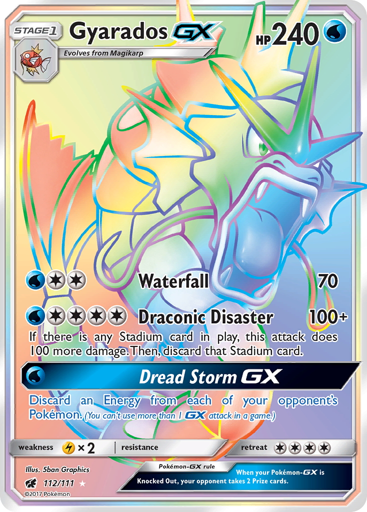 Gyarados GX (112/111) [Sun & Moon: Crimson Invasion] | Galactic Gamez