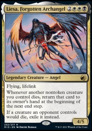 Liesa, Forgotten Archangel (Promo Pack) [Innistrad: Midnight Hunt Promos] | Galactic Gamez