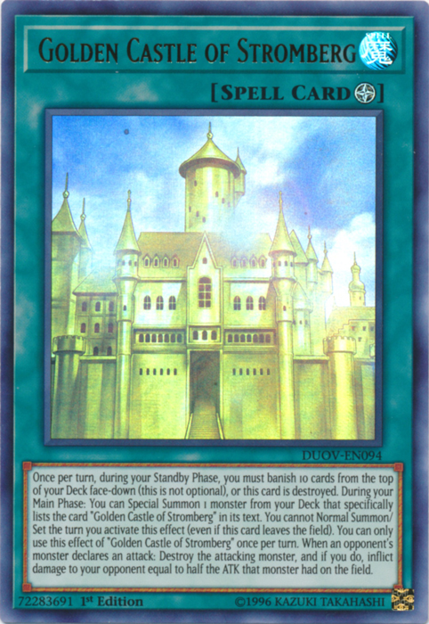 Golden Castle of Stromberg [DUOV-EN094] Ultra Rare | Galactic Gamez