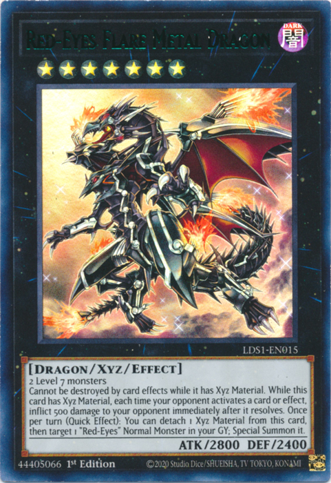 Red-Eyes Flare Metal Dragon (Green) [LDS1-EN015] Ultra Rare | Galactic Gamez