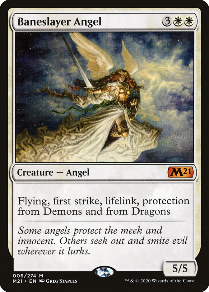 Baneslayer Angel (Promo Pack) [Core Set 2021 Promos] | Galactic Gamez