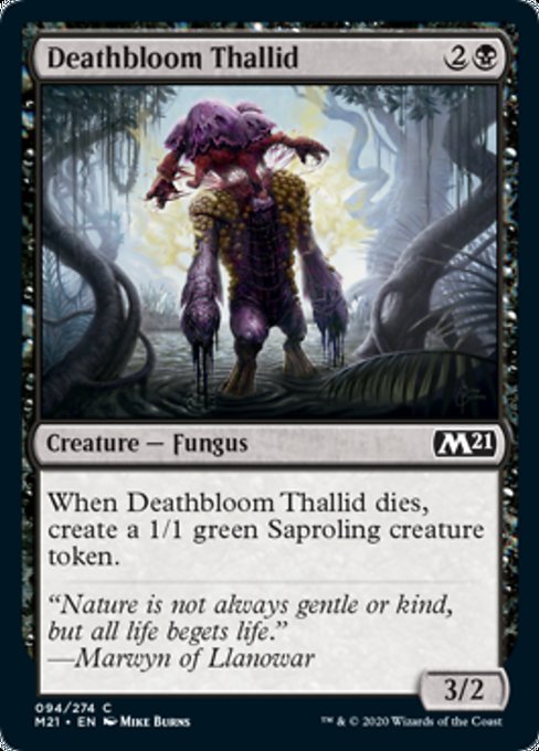 Deathbloom Thallid [Core Set 2021] | Galactic Gamez