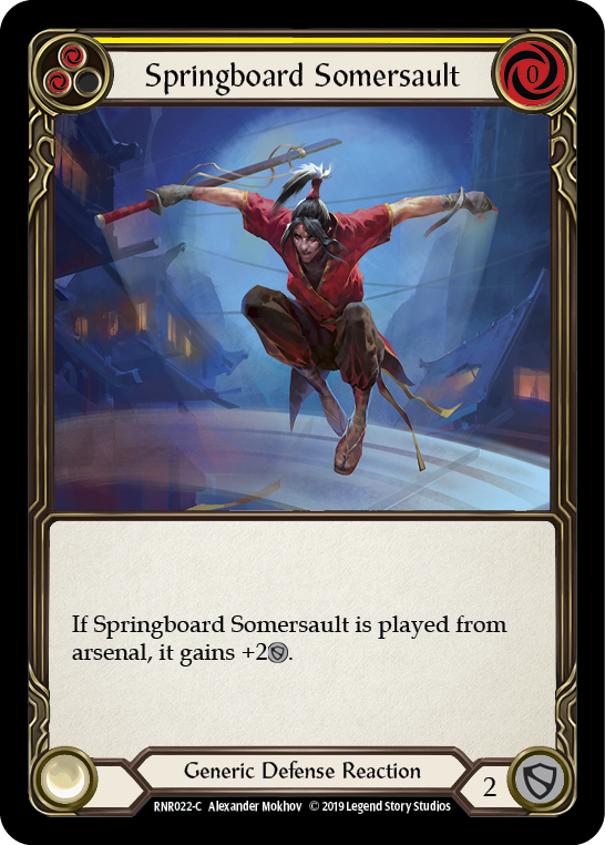 Springboard Somersault [RNR022-C] (Rhinar Hero Deck)  1st Edition Normal | Galactic Gamez