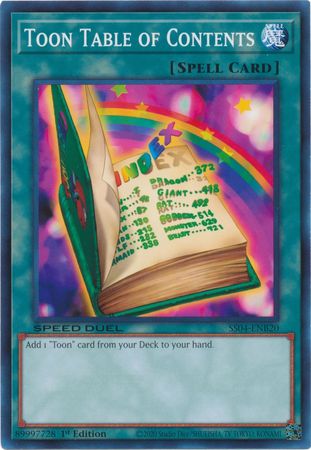 Toon Table of Contents [SS04-ENB20] Common | Galactic Gamez