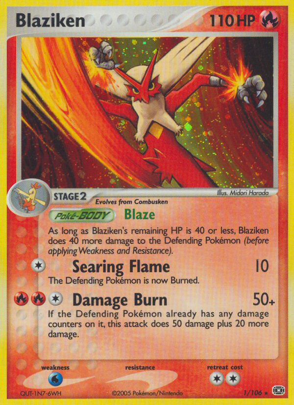 Blaziken (1/106) [EX: Emerald] | Galactic Gamez