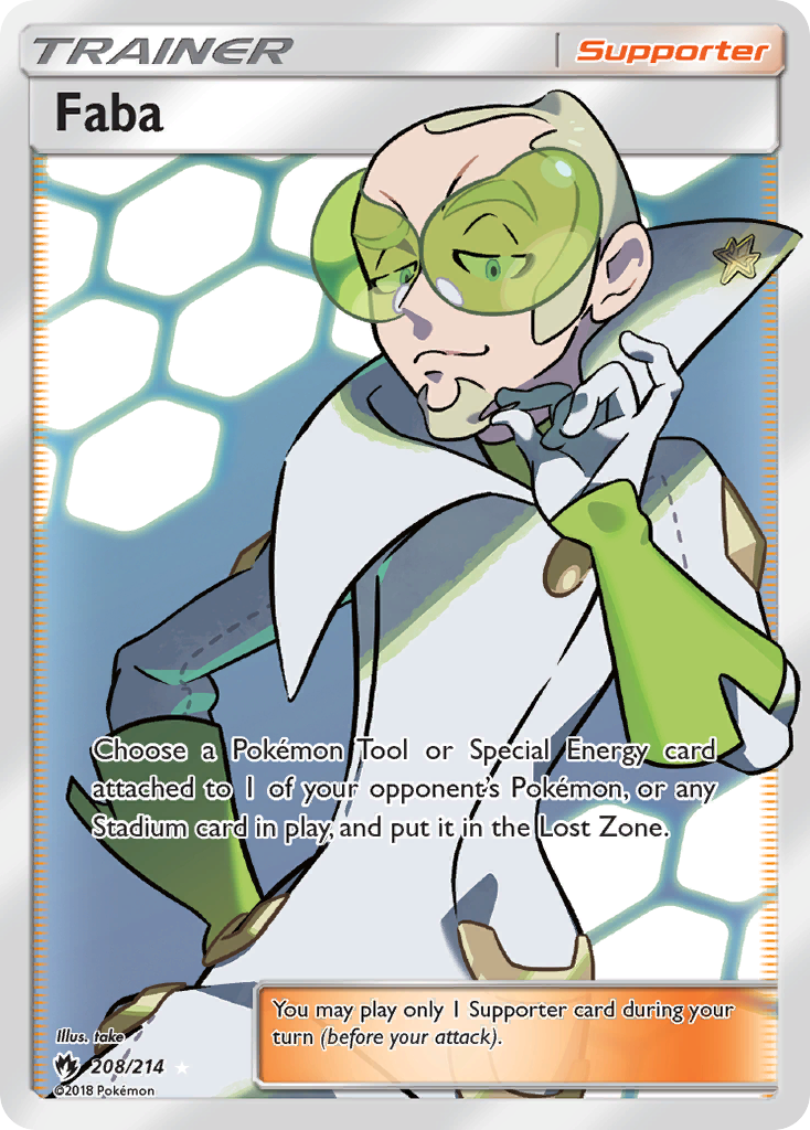 Faba (208/214) [Sun & Moon: Lost Thunder] | Galactic Gamez