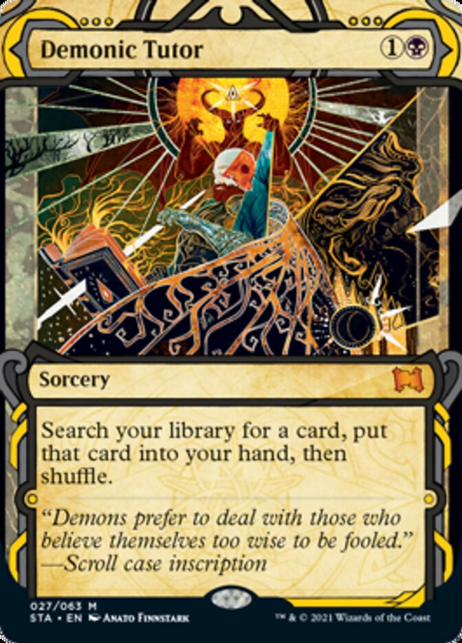 Demonic Tutor (Etched Foil) [Strixhaven Mystical Archive] | Galactic Gamez